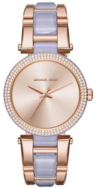 Women's Michael Kors Delray Rose Gold And Lavender 